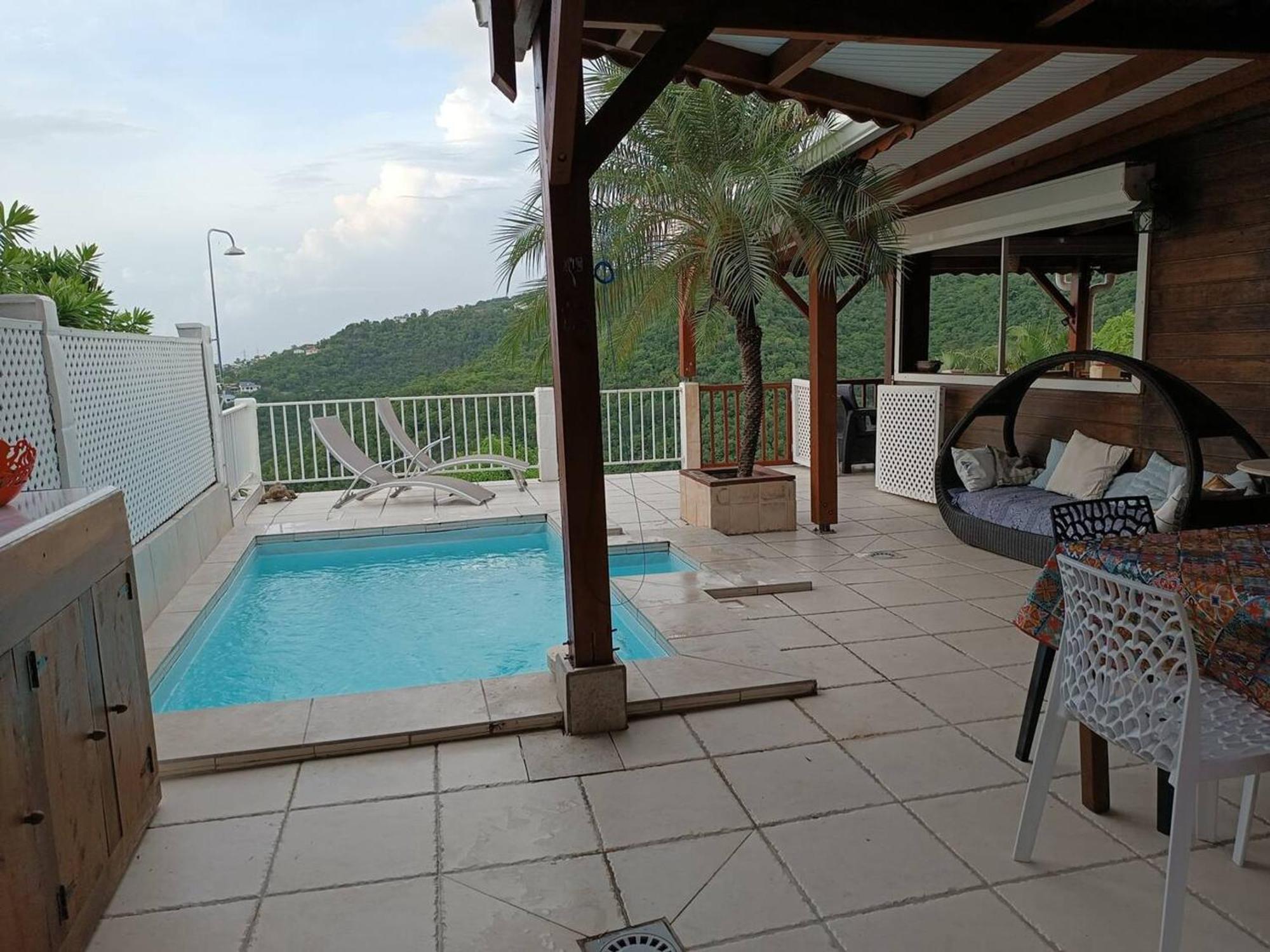 Villa Avec Vue Sur Mer A Vieux Habitants Piscine Extérieur photo